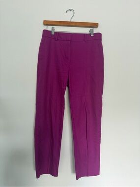 LOFT The Riviera Slim Pants in Magenta